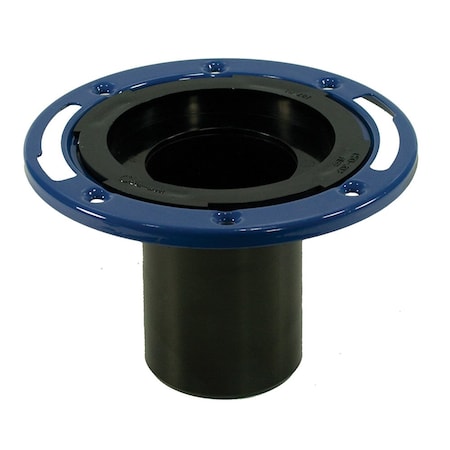 Jones Stephens 3in. ABS Closet Flange with 4in. Barrel and Metal Ring C50303
